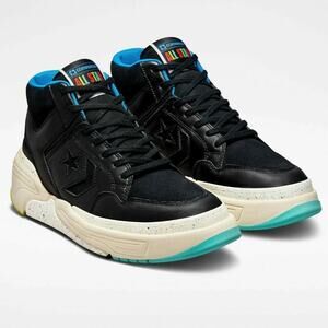 CONVERSE X PEACE UNITY WOMEN’S 5 CX WEAPON MID RETRO SNEAKER 172194C BLACK